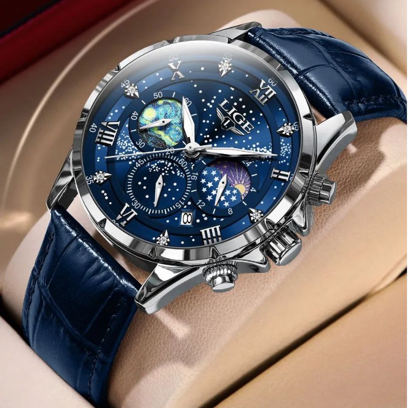 Ryan™ Elegant Moon Phase Klocka