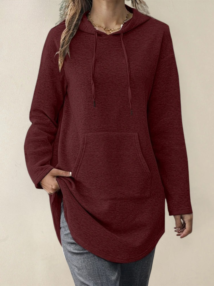 Joselle™ Huvtröja med Ficka Framtill