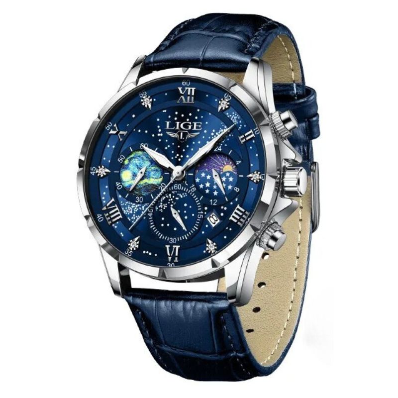 Ryan™ Elegant Moon Phase Klocka