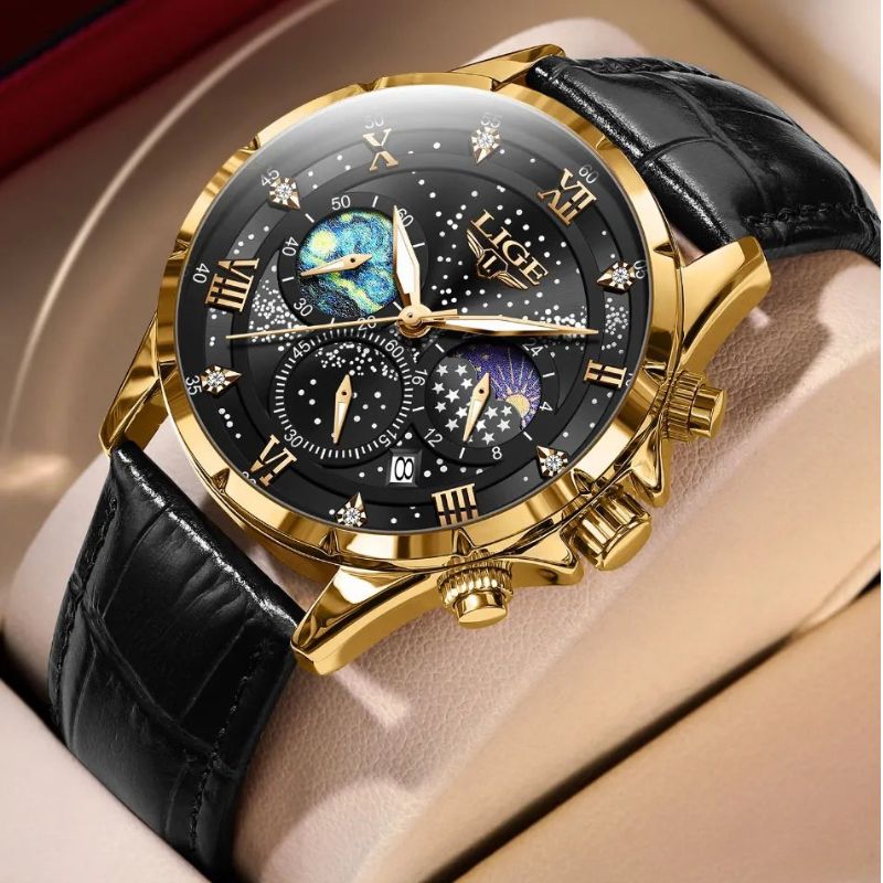 Ryan™ Elegant Moon Phase Klocka