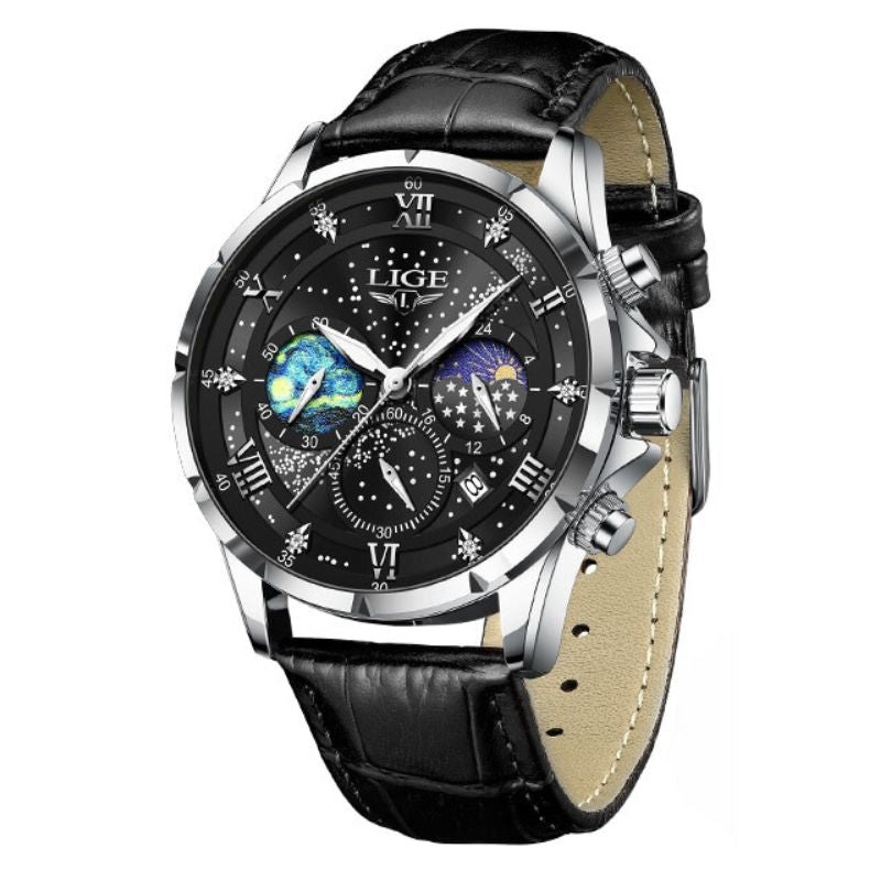Ryan™ Elegant Moon Phase Klocka