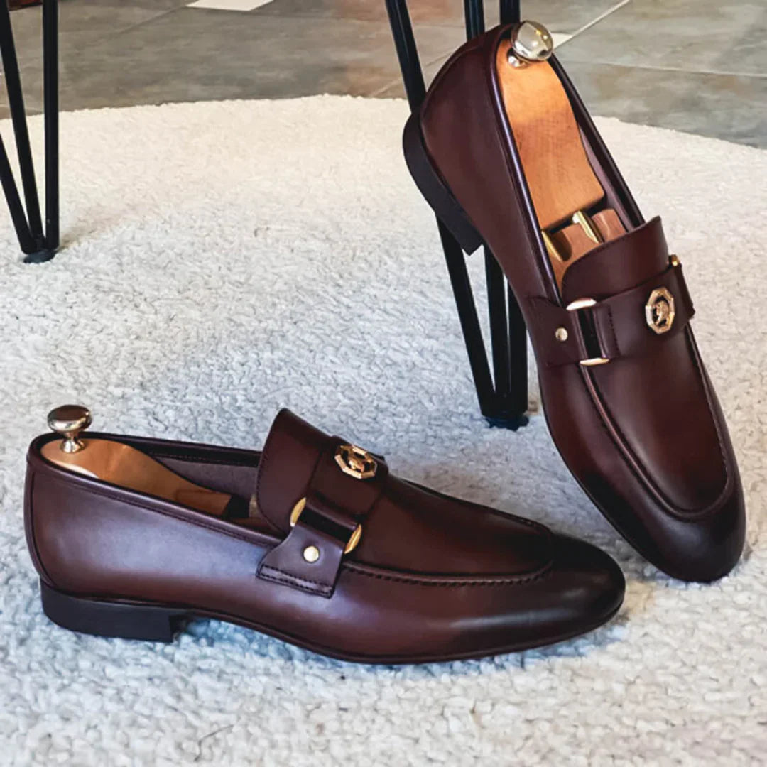 Oskar™ Stilrena Skinnmoccasiner