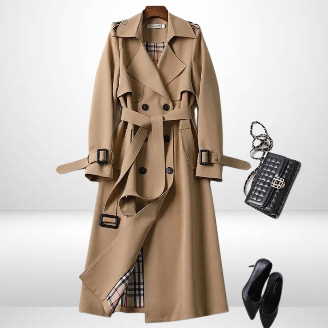 Zoey™ Trenchcoat i Premiumbomull