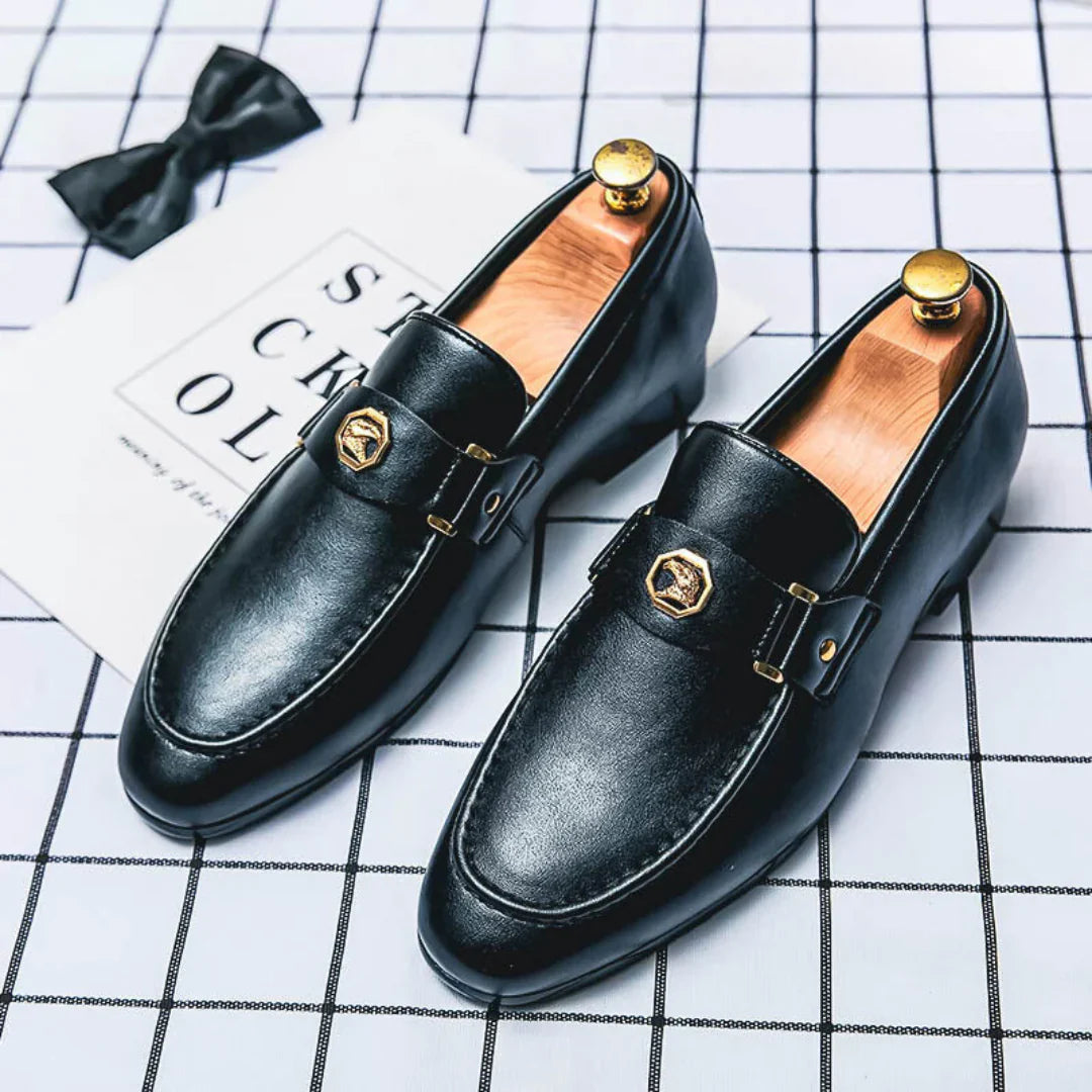 Oskar™ Stilrena Skinnmoccasiner