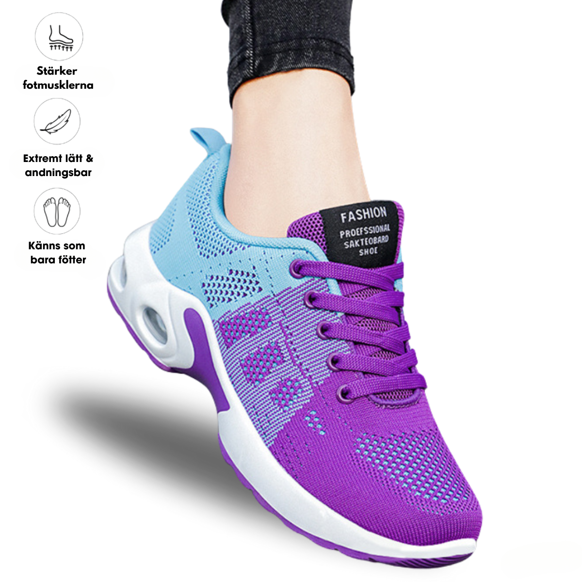 Ivy™ ErgoFit Sneakers Lila/Blå