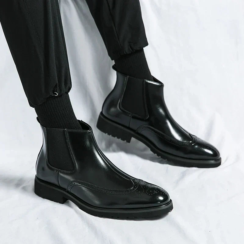 Sjors™ Eleganta Läderstövlar