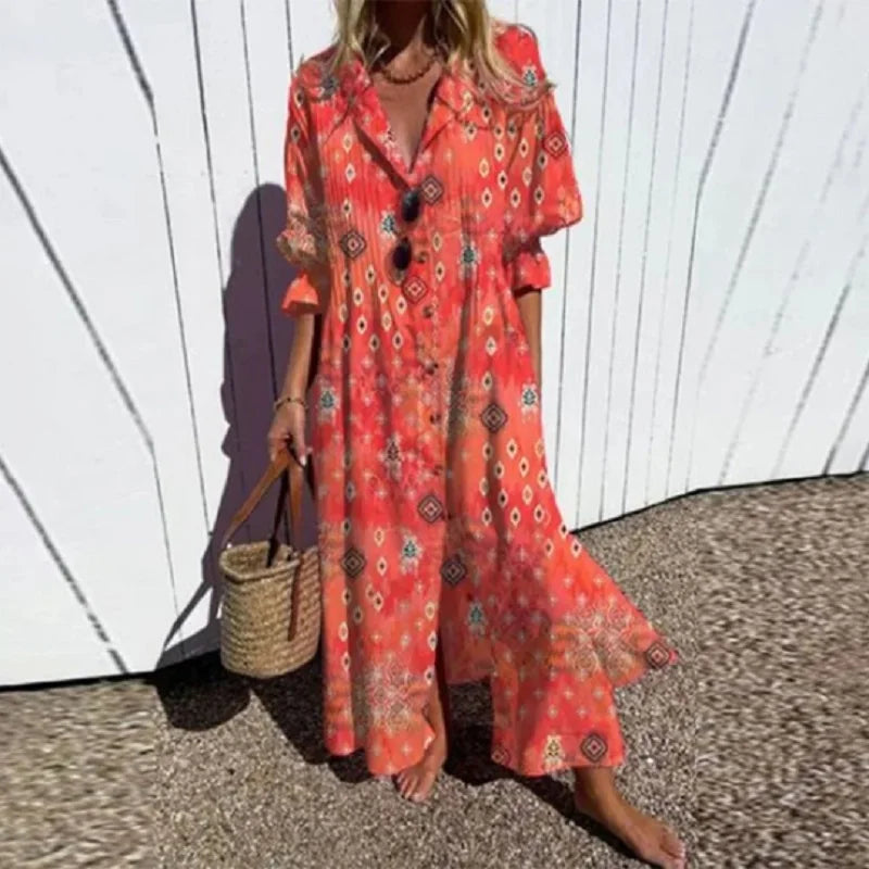 Grethe™ Boho Klänning