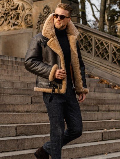Valter™ Ikonisk Skinnjacka med Värme och Stil