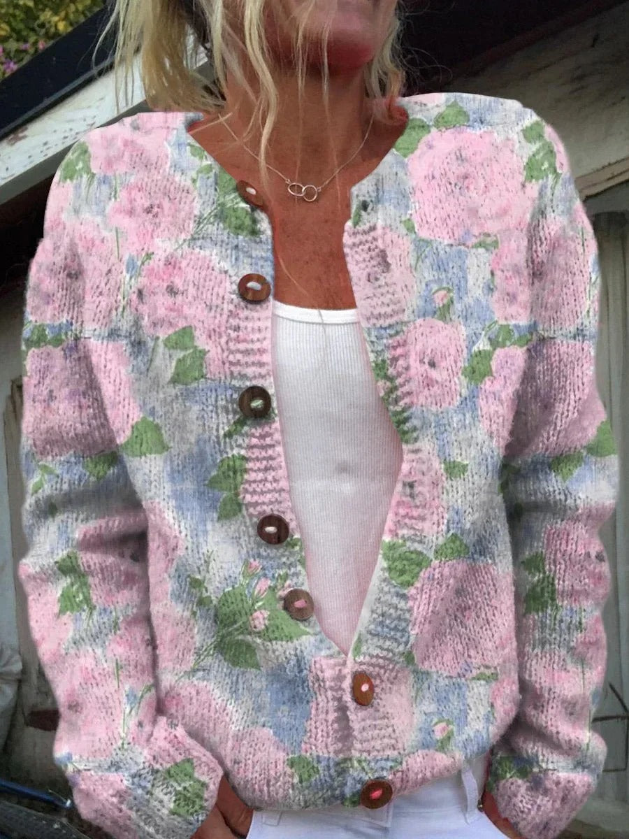 Nathalie™ Stijlfull Blommönstrad Väst