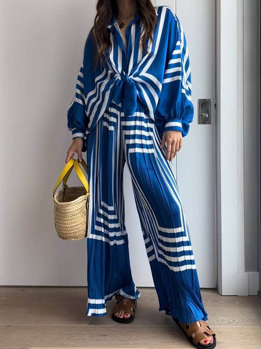 Thea™ Geometriskt Randigt Set
