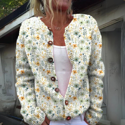 Nathalie™ Stijlfull Blommönstrad Väst
