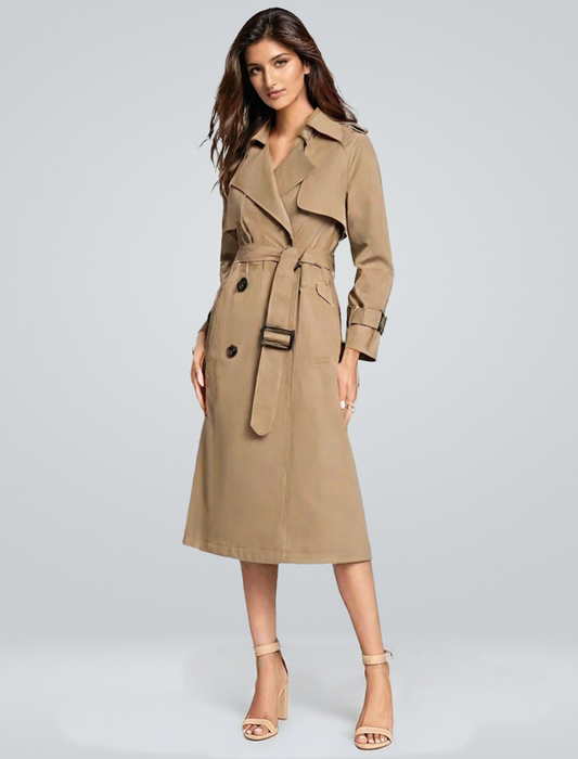 Zoey™ Trenchcoat i Premiumbomull