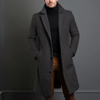 Cole™ Elegant och Varm Trenchcoat i Ull