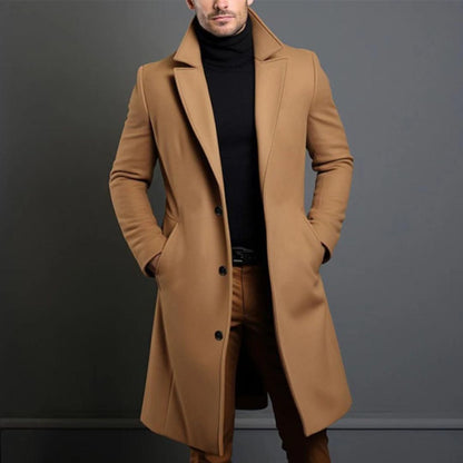 Cole™ Elegant och Varm Trenchcoat i Ull