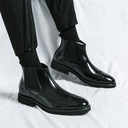 Sjors™ Eleganta Läderstövlar