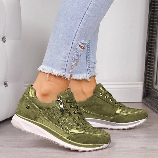 Sanna™ Bekväma Ortopediska Sneakers med Extra Inläggssulor Grön