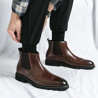 Sjors™ Eleganta Läderstövlar