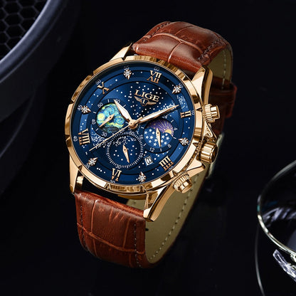 Ryan™ Elegant Moon Phase Klocka