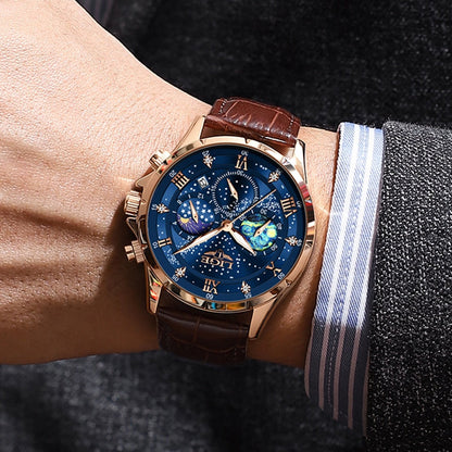 Ryan™ Elegant Moon Phase Klocka
