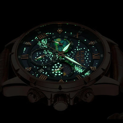 Ryan™ Elegant Moon Phase Klocka