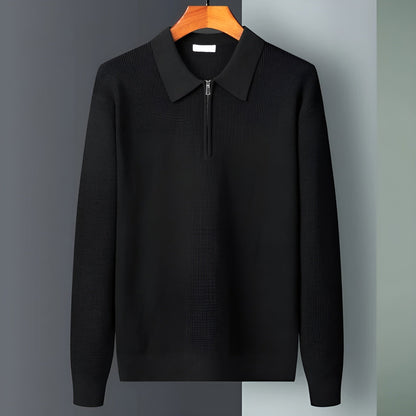 Dmitry™ Premium Stickad Polotröja